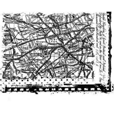 Crafty Individuals Rubber Stamp - Map Of London