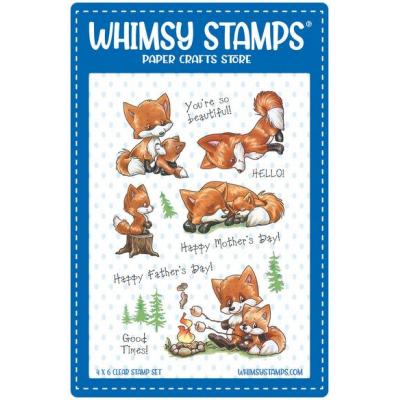 Whimsy Stamps Crissy Armstrong Clear Stamps - Fox Family