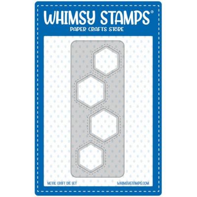Whimsy Stamps Denise Lynn and Deb Davis Die - Slimline Honeycomb