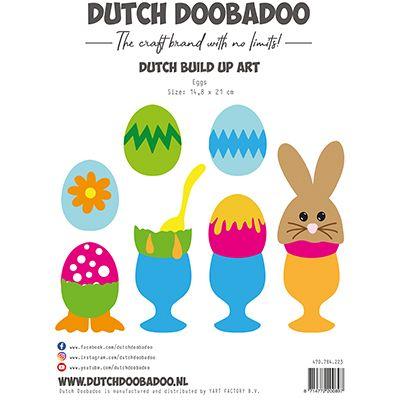 Dutch DooBaDoo Dutch Build Up Art Schablone - Eggs