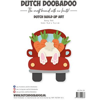 Dutch DooBaDoo Dutch Build Up Art Schablone - Bunny Feet
