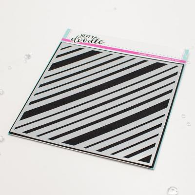 Heffy Doodle Stencil - Funhouse Diagonal Stripes