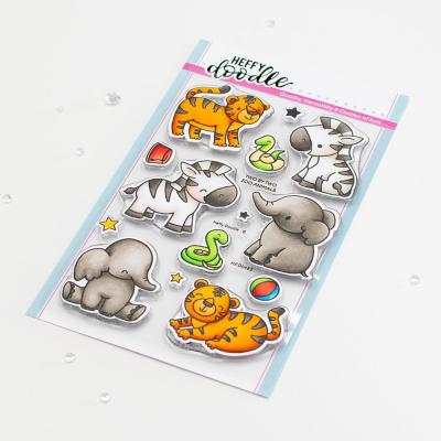 Heffy Doodle Clear Stamps - Two By Two Zoo Animals