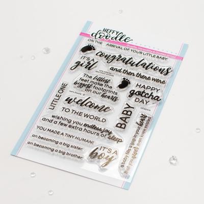 Heffy Doodle Clear Stamps - New Arrival Sentiment