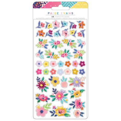 American Crafts Blooming Wild Sticker - Puffy Stickers