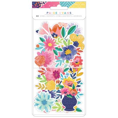 American Crafts Blooming Wild Die Cuts - Floral