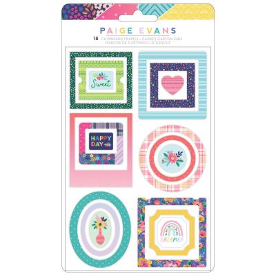 American Crafts Blooming Wild Die Cuts - Chipboard Frames