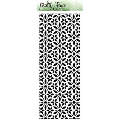 Picket Fence Studios Slim Line Stencil - Flower Burst