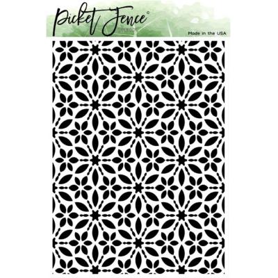 Picket Fence Studios Stencil - Flower Burst