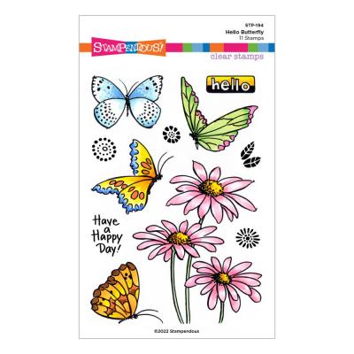 Stampendous Clear Stamps - Hello Butterfly