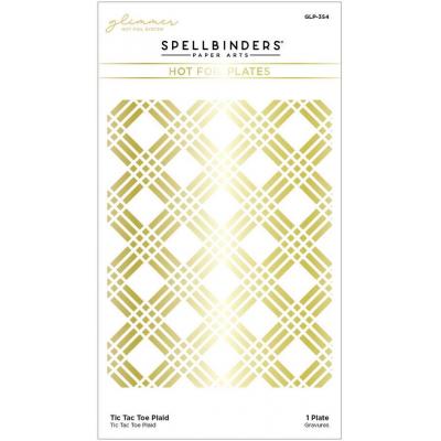 Spellbinders Hotfoil Stamp - Tic Tac Toe Plaid