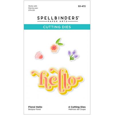 Spellbinders Etched Dies - Floral Hello