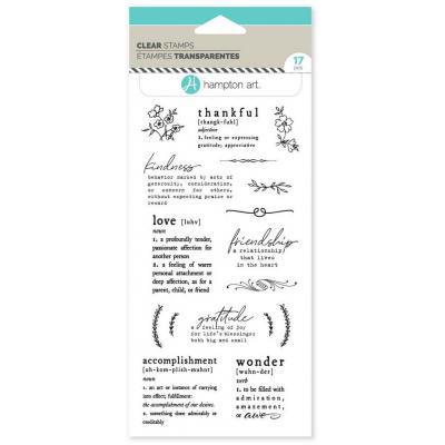 Hampton Art Clear Stamps - Sentiment Definitions