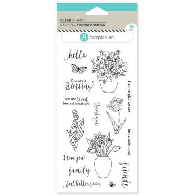 Hampton Art Clear Stamps - Just A Note To Say