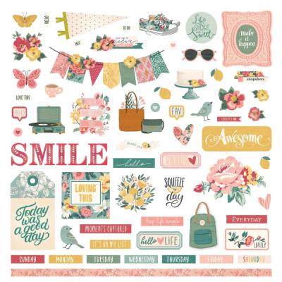 Photoplay Paper Hello Lovely Sticker - Elements