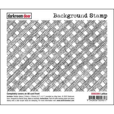 Darkroom Door Cling Stamp - Lattice