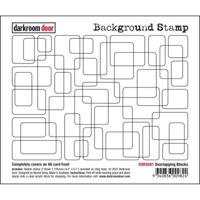 Darkroom Door Cling Stamp - Overlapping Blocks