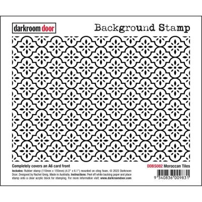 Darkroom Door Cling Stamp - Moroccan Tiles