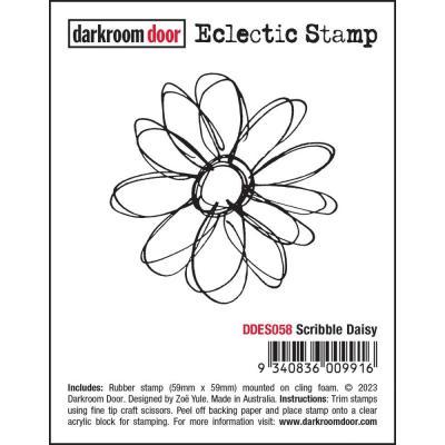 Darkroom Door Cling Stamp - Scribble Daisy