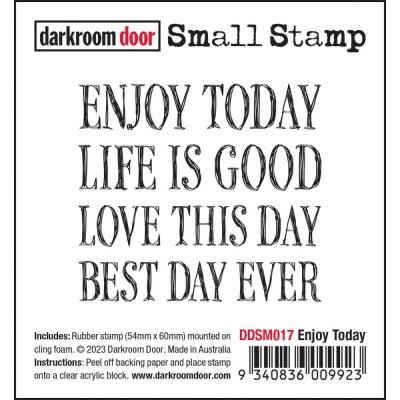 Darkroom Door Cling Stamp - Enjoy Today