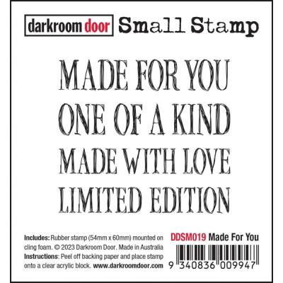 Darkroom Door Cling Stamp - Made For You