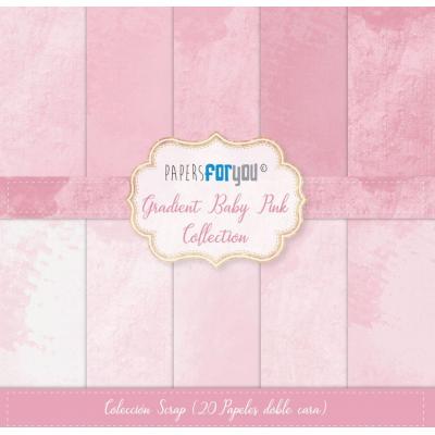 Papers For You Gradient Baby Pink Designpapiere - Midi Scrap Paper Pack