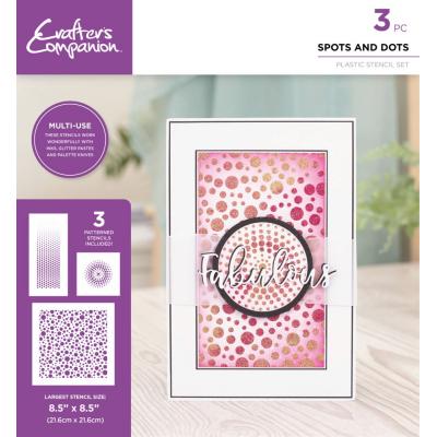 Crafter's Companion Stencils - Spots And Dots