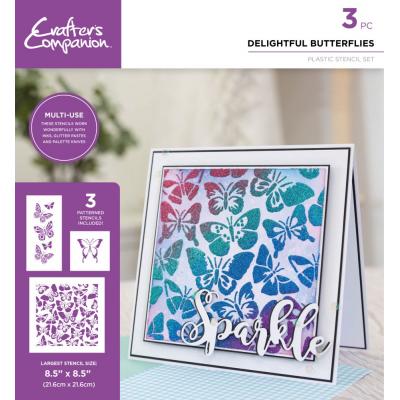 Crafter's Companion Stencils - Delightful Butterflies