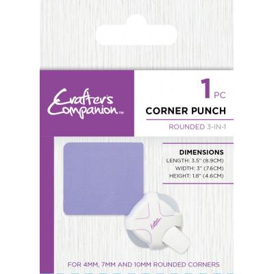 Crafter's Companion Motivstanzer - Corner Punch Rounded 3-in-1