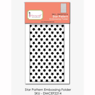 Dress My Craft Embossing Folder - Star