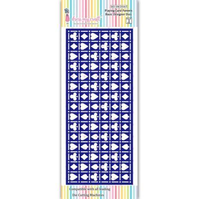 Dress My Craft Cutting Die - Slimline Playing Card Pattern