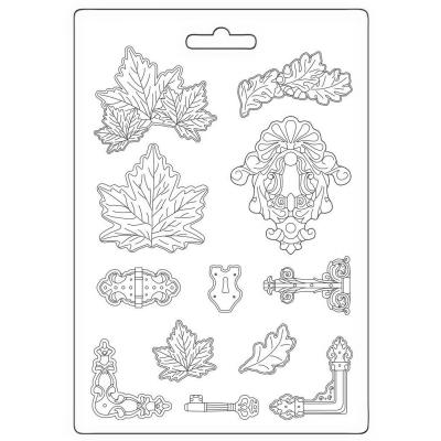 Stamperia Blue Dream Mould - Leaves, Locks