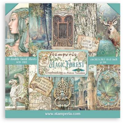 Stamperia Magic Forest Designpapiere - Paper Pack