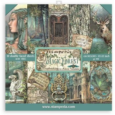 Stamperia Magic Forest Designpapiere - Paper Pack