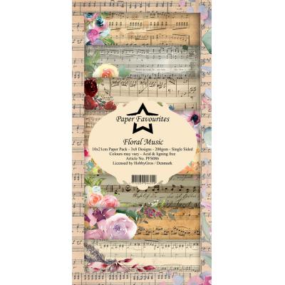 Dixi Craft Paper Favourites Floral Music Designpapiere - Paper Pack