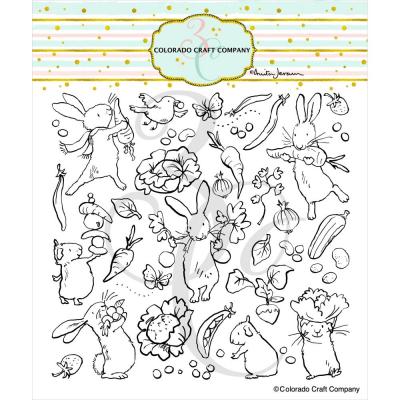 Colorado Craft Company Anita Jeram Clear Stamp - Summer Garden