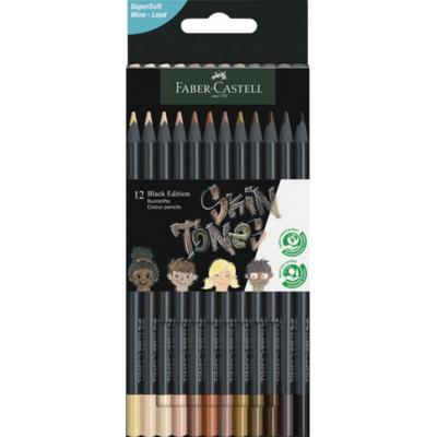 Faber Castell -  Black Edition Colour Pencils Skin Tones Box