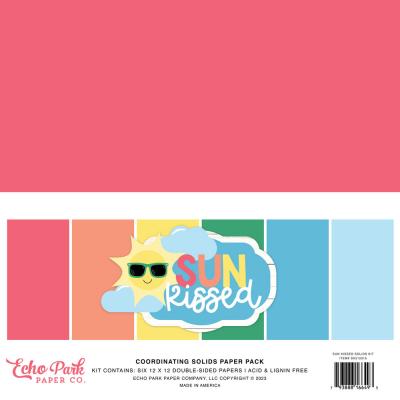 Echo Park Sun Kissed Cardstock - Solids Kit