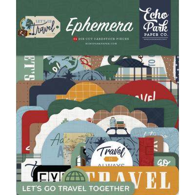 Echo Park Let's Go Travel Die Cuts - Ephemera