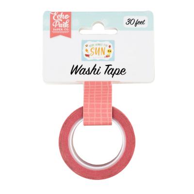 Echo Park Here Comes The Sun Washi Tape - Summer Plaid