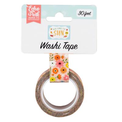 Echo Park Here Comes The Sun Washi Tape - Sunny Floral