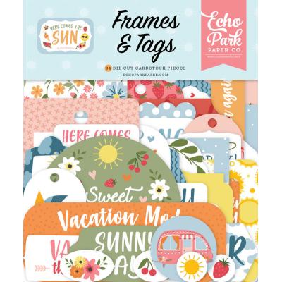 Echo Park Here Comes The Sun Die Cuts - Frames & Tags