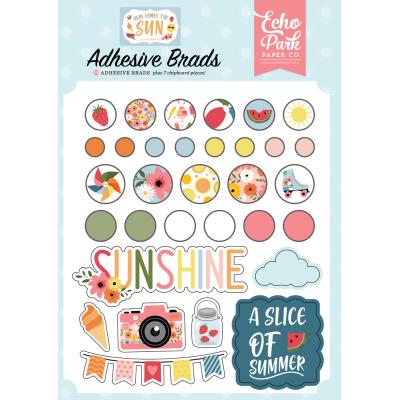 Echo Park Here Comes The Sun Embellishments - Adhesive Brads