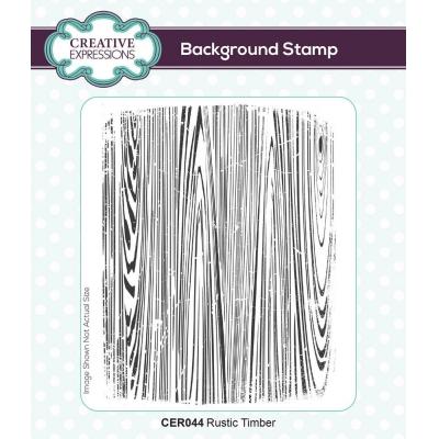 Creative Expressions Clear Stamp - Rustic Timber