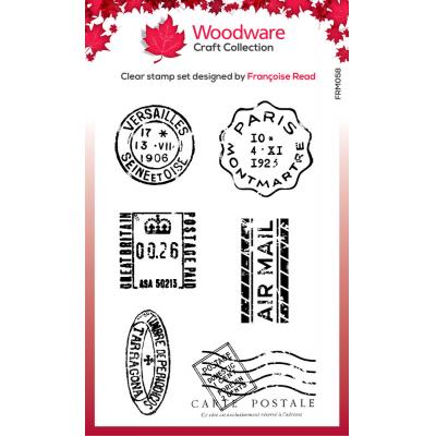 Creative Expressions Woodware Craft Collection Clear Stamps - Mini Postmarks