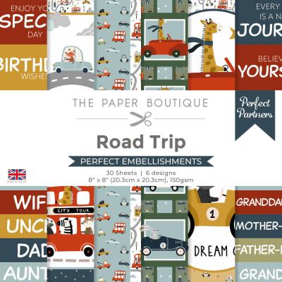 The Paper Boutique Perfect Partners Road Trip Designpapiere - Embellishment Pad