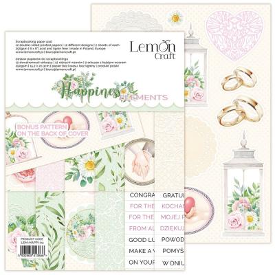 LemonCraft Happiness Designpapiere - Elements Paper Pad