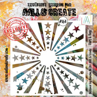 AALL & Create Stencil Nr. 164 - Stars & Rays