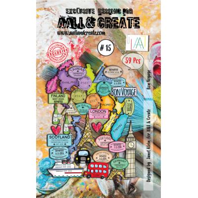 AALL & Create Ephemera Paper Die Cuts Nr.15 - Bon Voyage