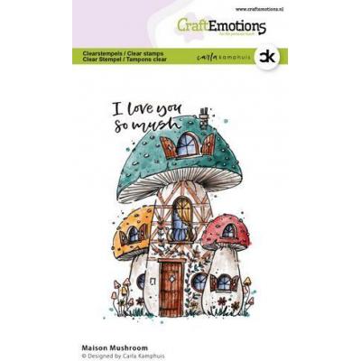 CraftEmotions Carla Kamphuis Clear Stamps - Maison Mushroom